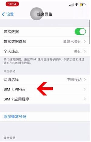 坡心镇苹果14维修网分享如何给iPhone14的SIM卡设置密码 