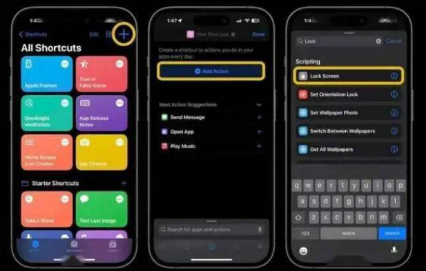 坡心镇苹果14锁屏维修店分享iPhone14升级iOS16.4后如何创建锁屏快捷方式 