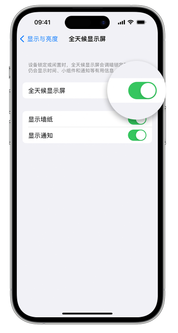 坡心镇苹果14维修店分享如何自定义 iPhone 14 Pro 常亮显示屏 